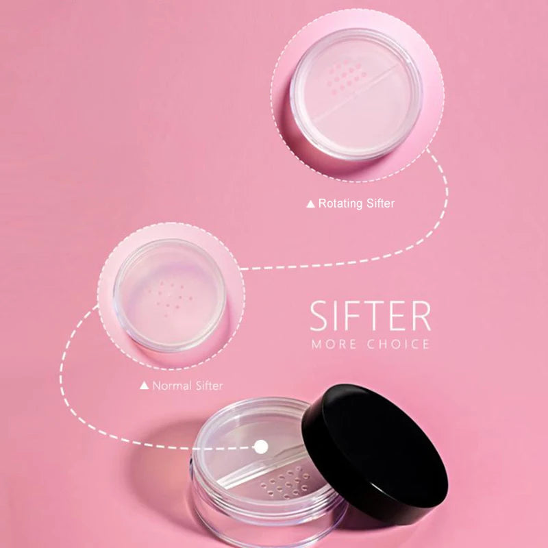 Empty Loose Powder Jar with Rotating Sifter | 5–30g Loose Powder Jar QXL