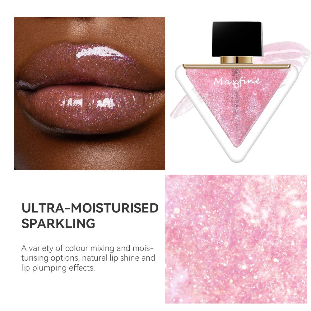 MAXFINE Glass Lip Gloss | Hydrating Lip Oil & Lip Glaze Lip Gloss QXL