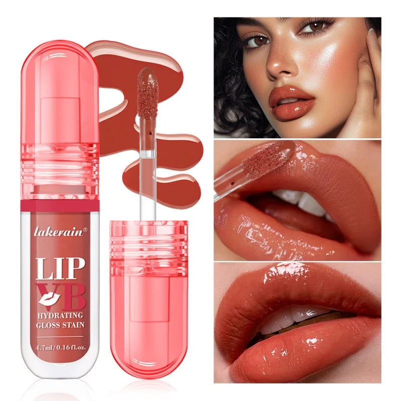 Lakerain Hydrating Lip Gloss Stain | 12HR Moisture & Colour Lip Gloss Stain QXL