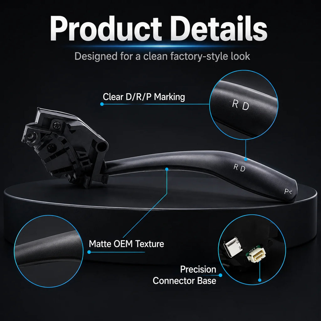 Physical Gear Shift Stalk for Tesla Model 3 Highland & Model Y Gear Stalk Retrofit Kit QXL