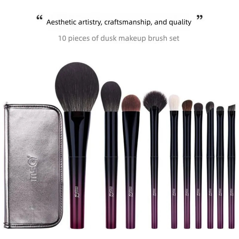 MSQ 10-Piece Twilight Makeup Brush Set | Full Face Kit Makeup Brush Set QXL