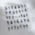 5D Embossed Animal Totem Nail Stickers – Owl Wolf Elk