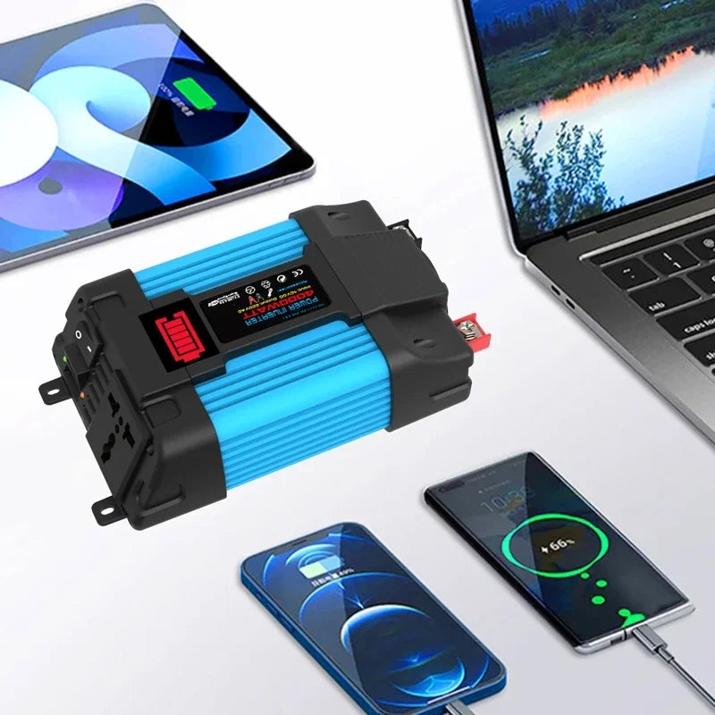 6000W Peak Modified Sine Wave Car Power Inverter Dual USB Car Power Inverter QXL