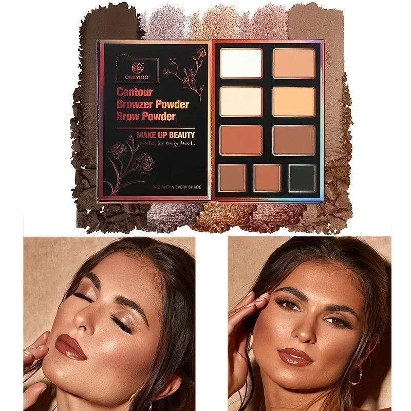 55-Color Eyeshadow Palette | Matte, Shimmer, Lip Gloss & Highlighter Eyeshadow Palette Set QXL