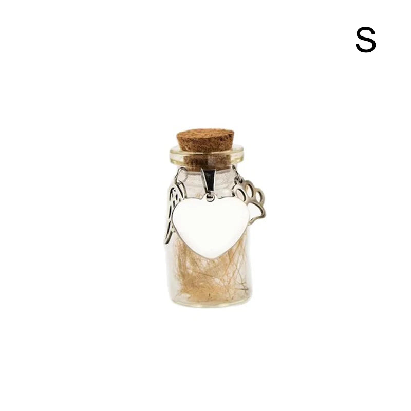 Pet Memorial Keepsake Bottle | Dog & Cat Fur Storage Urn Pet Memorial Keepsake QXL S