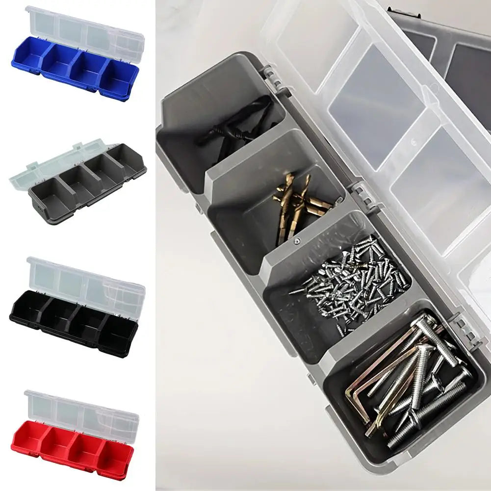 Multi-Compartment Plastic Storage Box for Screws & Hardware Parts Storage Box QXL