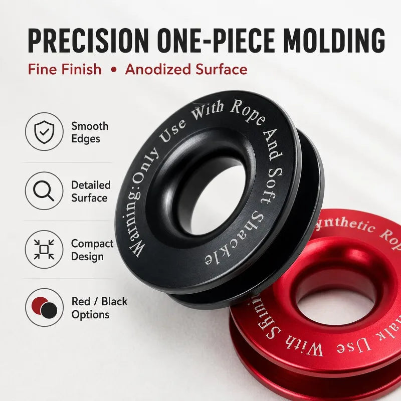 Aluminum Alloy Off-Road Recovery Snatch Ring | Winch Pulley Recovery Snatch Ring QXL