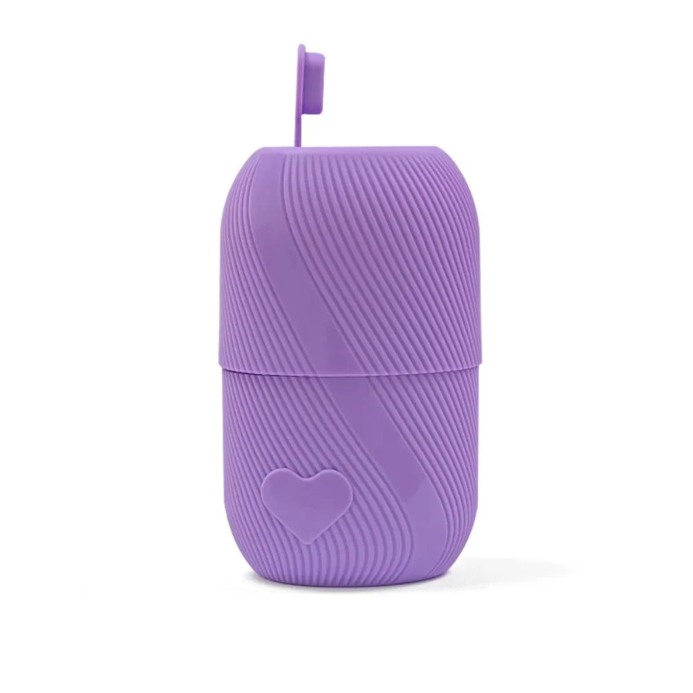 Silicone Ice Roller for Face | Cooling Facial Massager Tool Facial Ice Roller QXL Purple