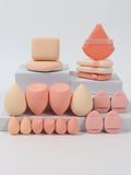 20-Pack Pink Makeup Sponges & Powder Puffs Set | 6cm Makeup Sponge Set QXL A