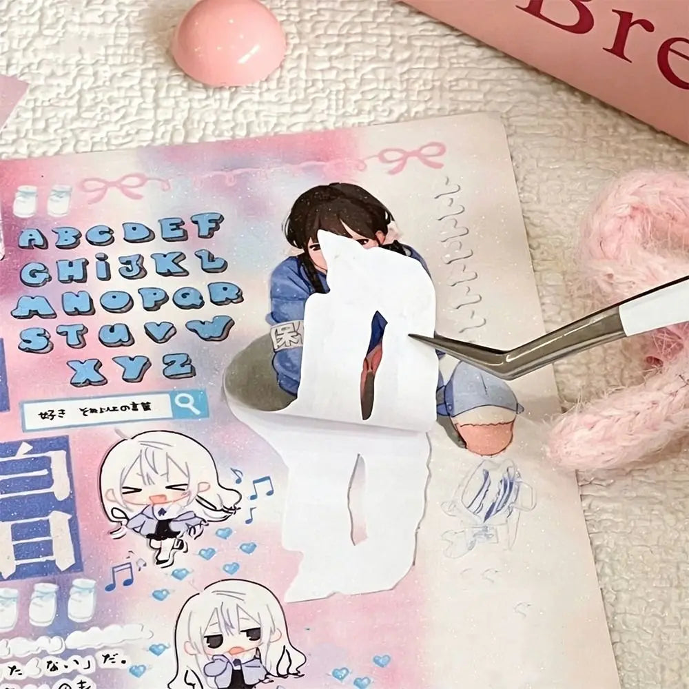 Cartoon Bean Stainless Steel Lash Extension Tweezers Lash Extension Tweezer QXL