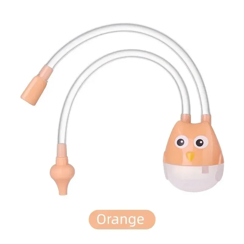 Baby Nasal Aspirator – Soft Silicone Mouth Suction Booger Cleaner Baby Nasal Aspirator QXL B242 Orange