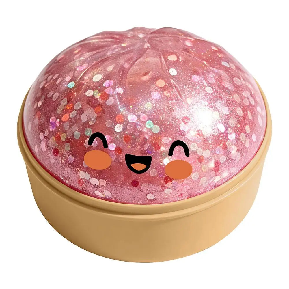 Mini Steamed Bun Squishy Toy | Slow Rebound Sensory Desk Decor Squishy Novelty Toy QXL Pink