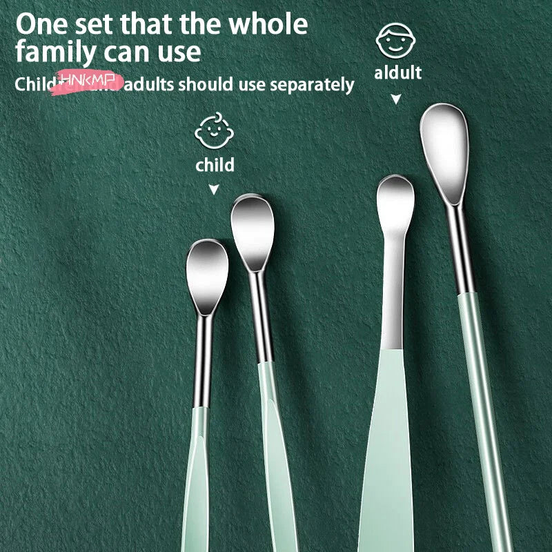 6-Piece Stainless Steel Ear Cleaning Kit | Earwax Removal Set Ear Cleaning Kit QXL