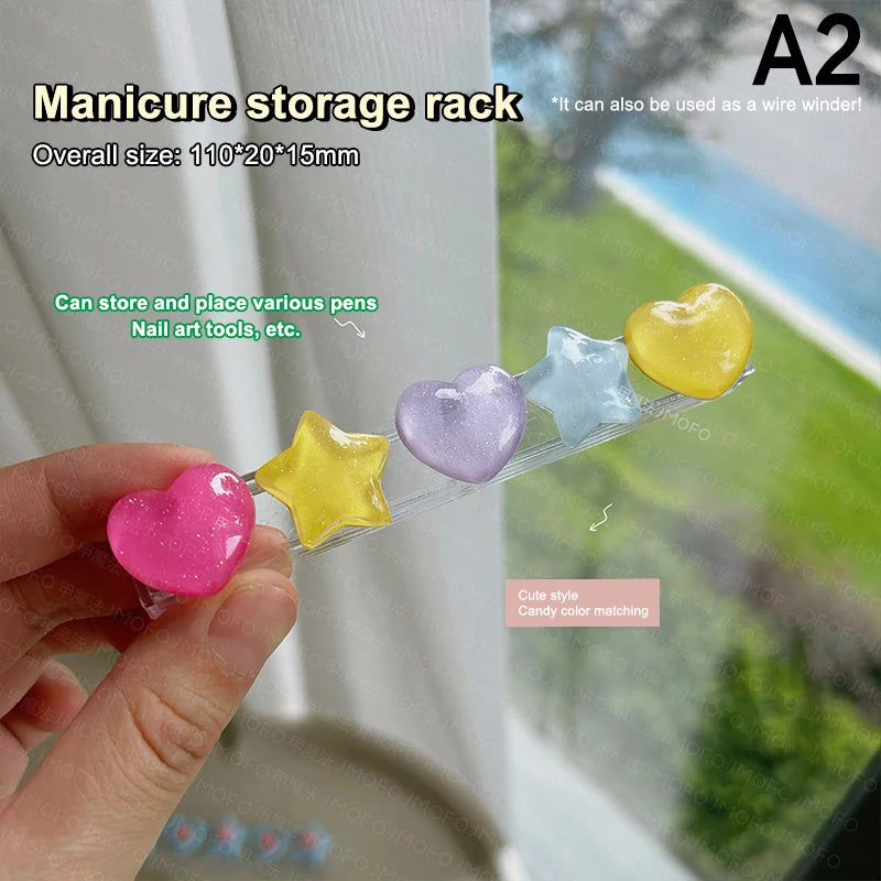 Cartoon Nail Brush Holder & Pen Stand | Salon Organizer Nail Brush Holder QXL A2