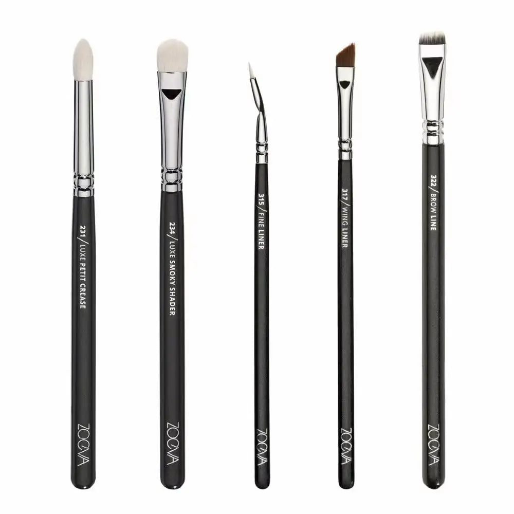 15-Piece Makeup Brush Set with PU Roll Bag | Artist Kit Makeup Brush Set QXL