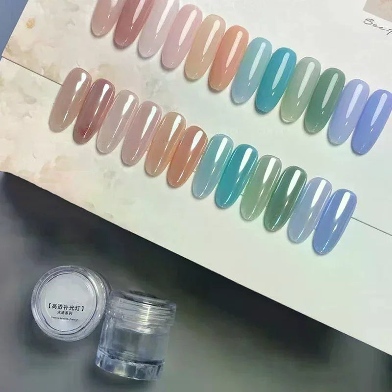 Aurora Chrome Nail Powder Orange Mirror Glitter Pigment | AACAR Chrome Nail Powder QXL