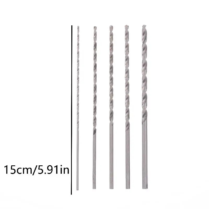5-Pc Twist Drill Bit Set 2mm–5mm | Wood, Metal & Plastic Twist Drill Bit Set QXL