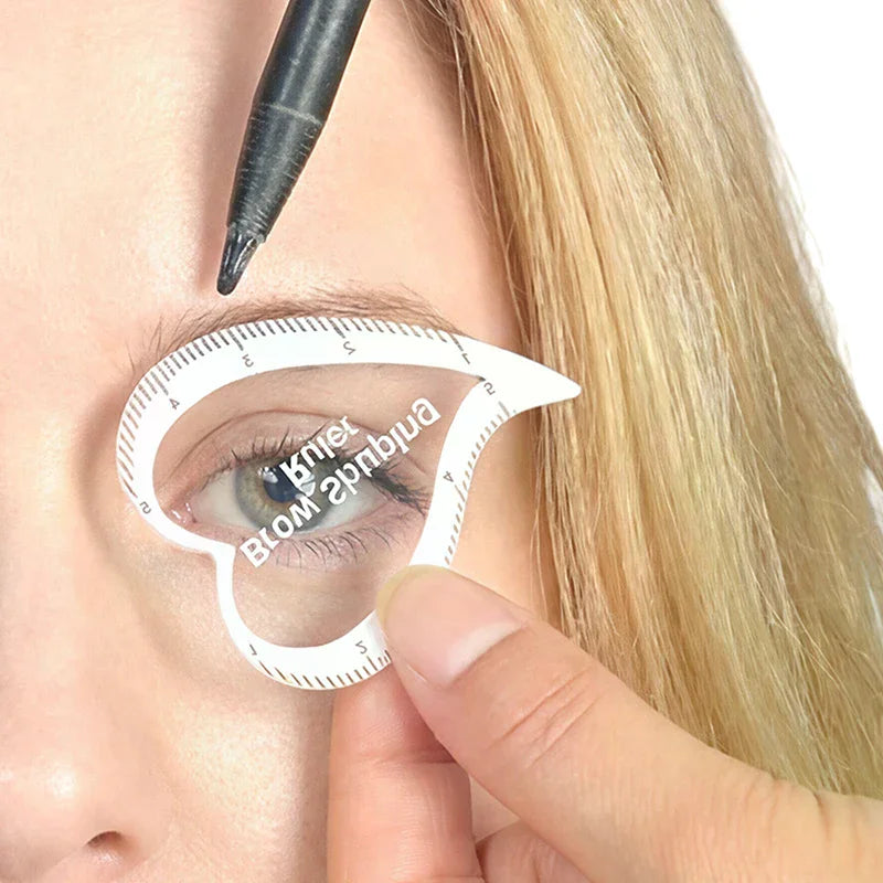 Brow Mapping Ruler | Symmetrical Eyebrow Stencil Tool Eyebrow Mapping Ruler QXL