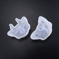 3D Devil Cat Silicone Mold | Resin, Clay, Soap & Candle Silicone Casting Mold QXL 2pcs