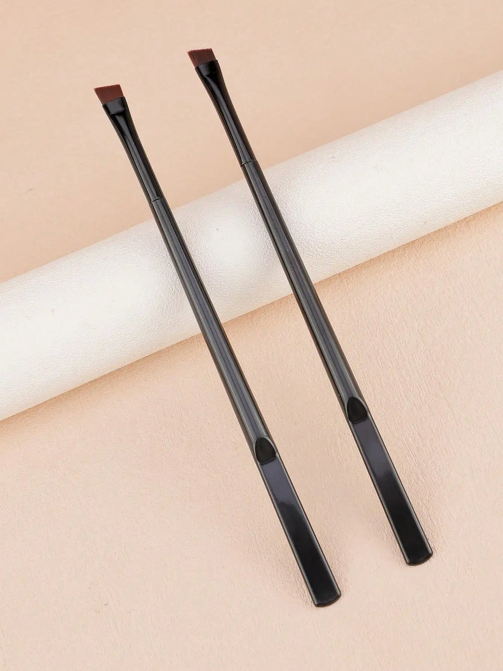 Slanted Flat Eyebrow Brush | Brow Pomade & Liner Applicator Eyebrow Makeup Brush QXL