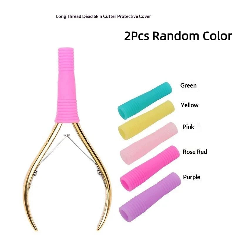 2-Pack Silicone Nipper Covers for Cuticle Scissors & Nippers Nail Tool Protector QXL 2