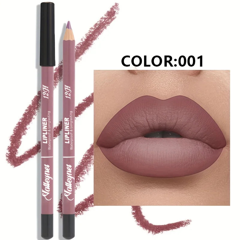 6-Color Matte Velvet Lip Liner Pencils | Nude & Brown Shades Matte Lip Liner QXL 01