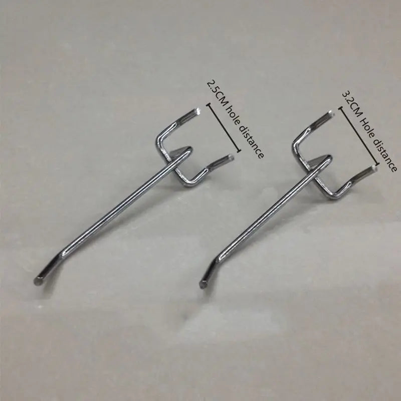 50-Pack Carbon Steel Pegboard Hooks | Tool & Retail Display Pegboard Hooks QXL