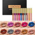 VERONNI 10-Colour Diamond Shimmer Lip Gloss Set | Long-Lasting Lip Gloss Set QXL 1 set