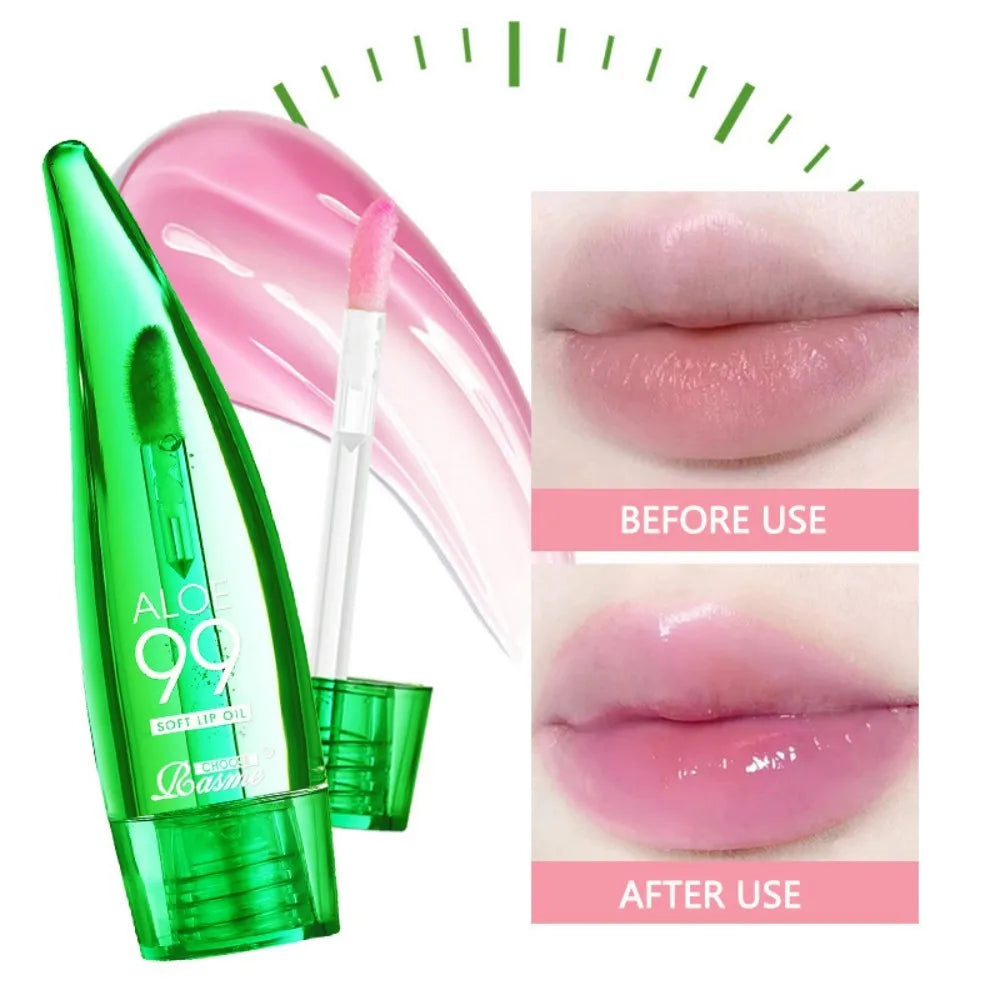 CHOOSE RASME Aloe Vera Colour Changing Lip Oil Gloss 7ml Tinted Lip Oil QXL
