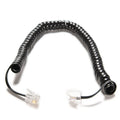 6.5FT Black Curly Coil Telephone Handset Extension Cord Telephone Handset Cord QXL 1PC