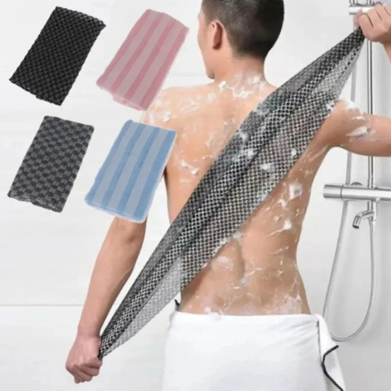 Japanese Exfoliating Washcloth | Long Unisex Bath Scrubber Bath Scrubber Cloth QXL