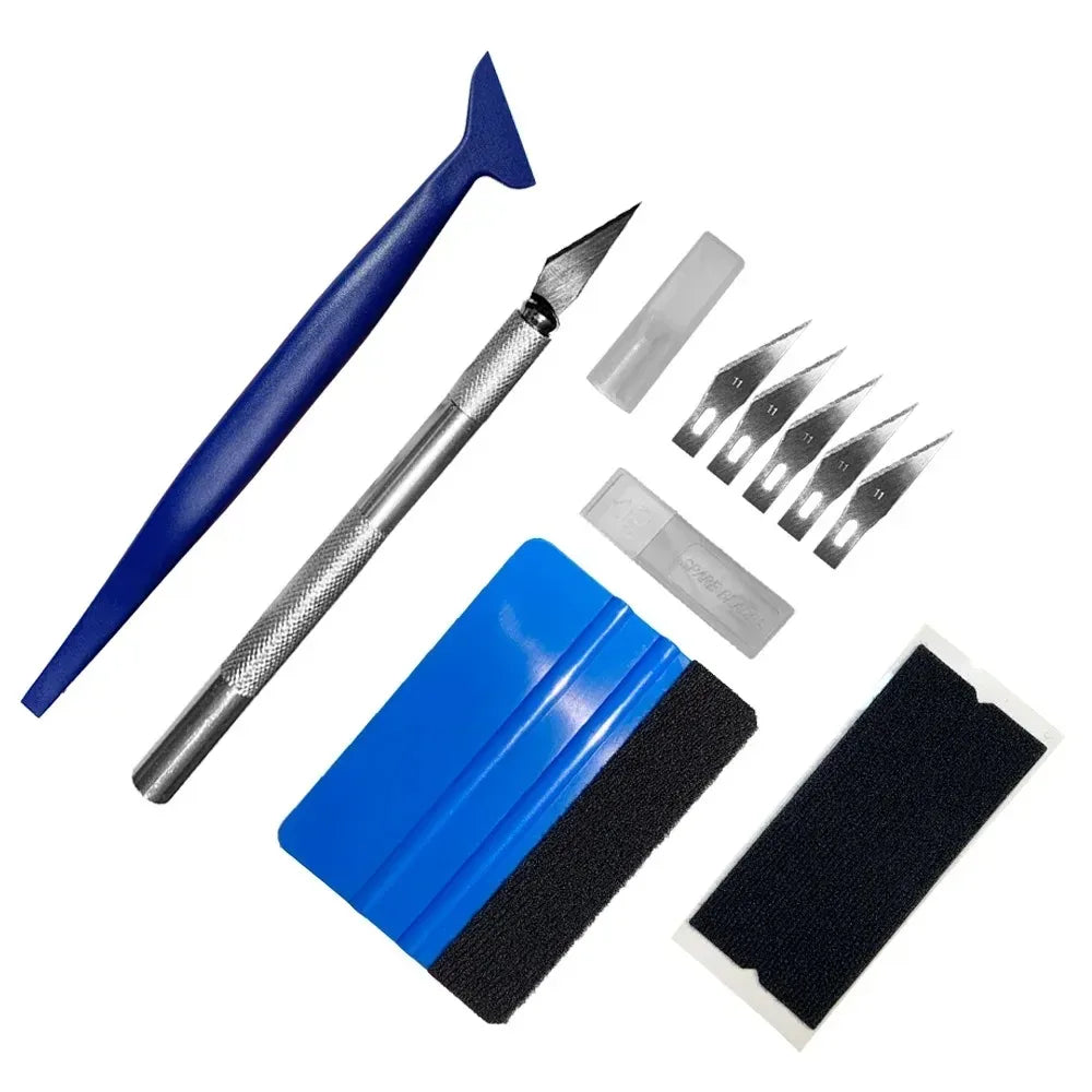 DIY Vinyl Wrap Tool Set – Squeegee & Precision Cutter Kit Vinyl Wrap Tool Kit QXL A