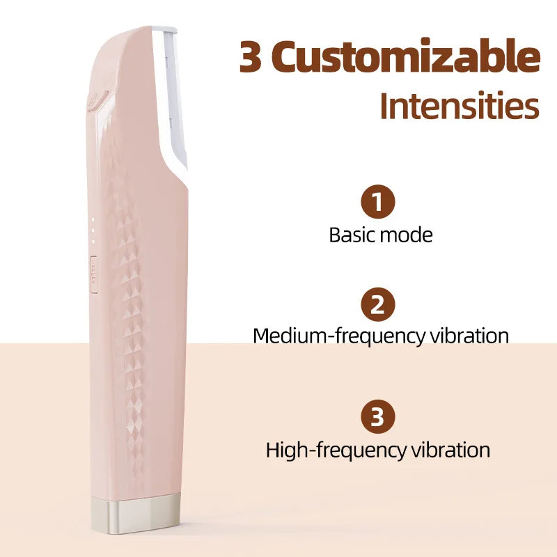 LED Sonic Dermaplane Razor | 3 Speeds, 6 Blades, Rechargeable Dermaplane Razor QXL