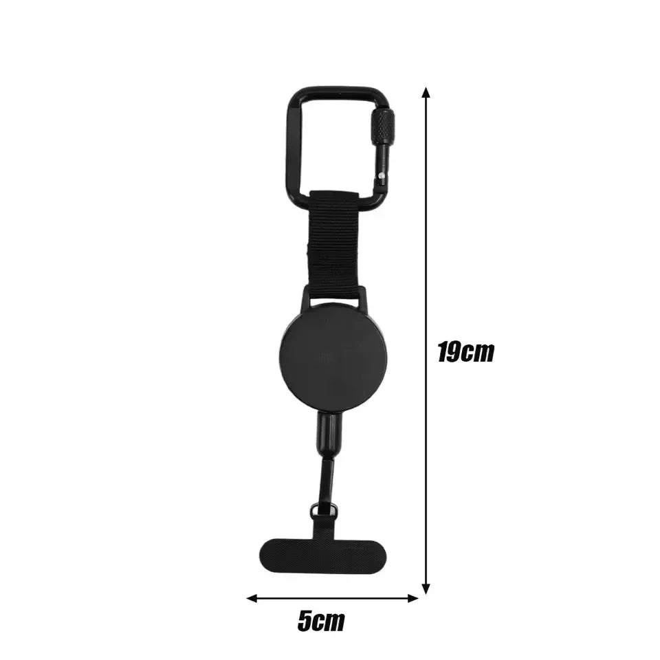 Retractable Phone Holder Lanyard & Carabiner Belt Clip Phone Holder Lanyard QXL 1Set