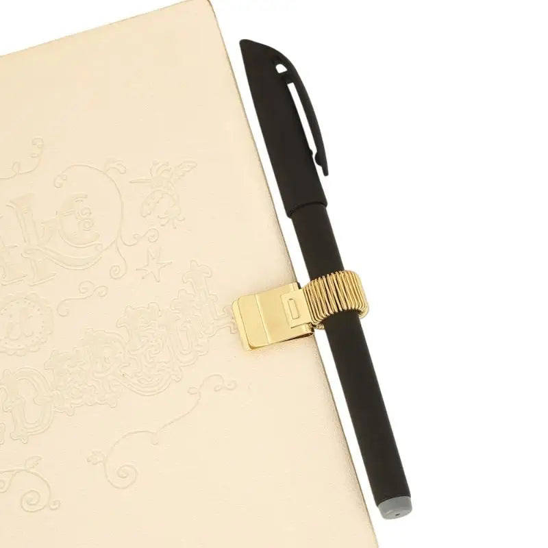 Telescopic Spring Pen Clip for Notepad | 1/3/5 Pack Metal Pen Clip Holder QXL