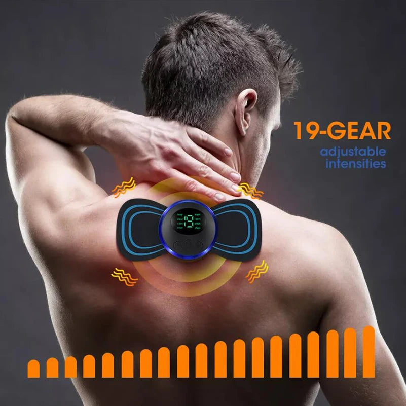 Portable EMS Neck & Body Massager | 8 Modes 19 Intensity Levels EMS Neck Massager QXL