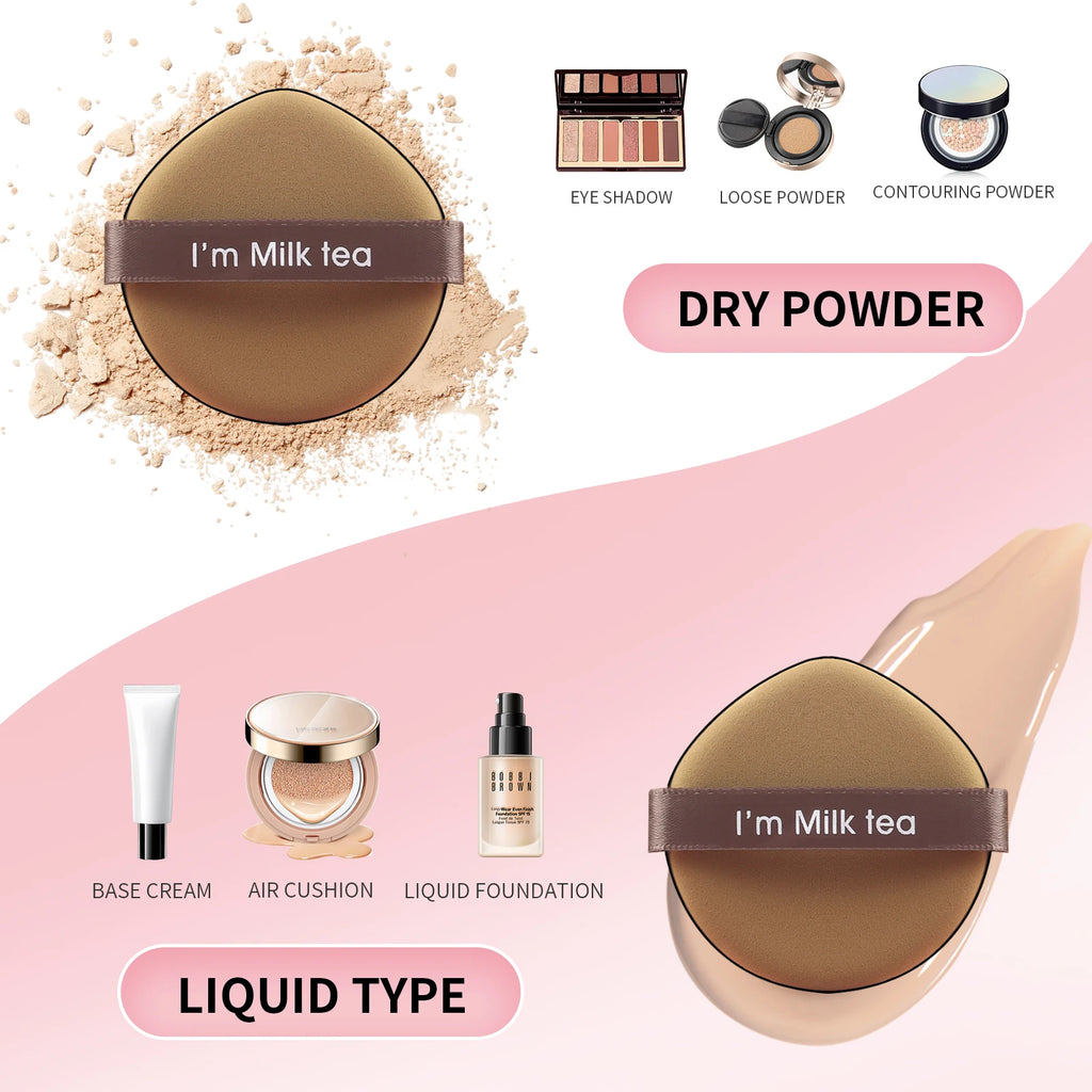 Ronshadow 7-Pack Super-Soft Makeup Sponge Powder Puff Set Makeup Sponge Puff QXL