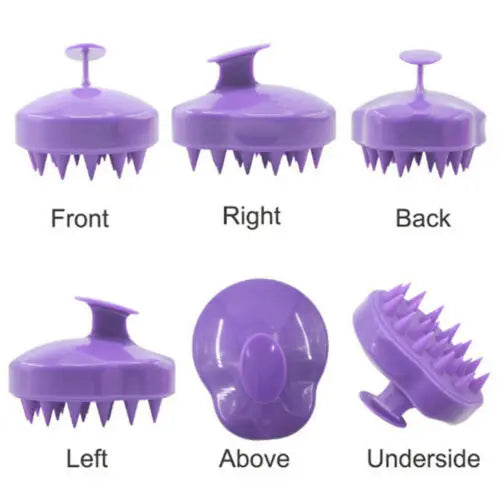 Silicone Scalp Massage Brush | Shampoo & Hair Washing Comb Scalp Massage Brush QXL