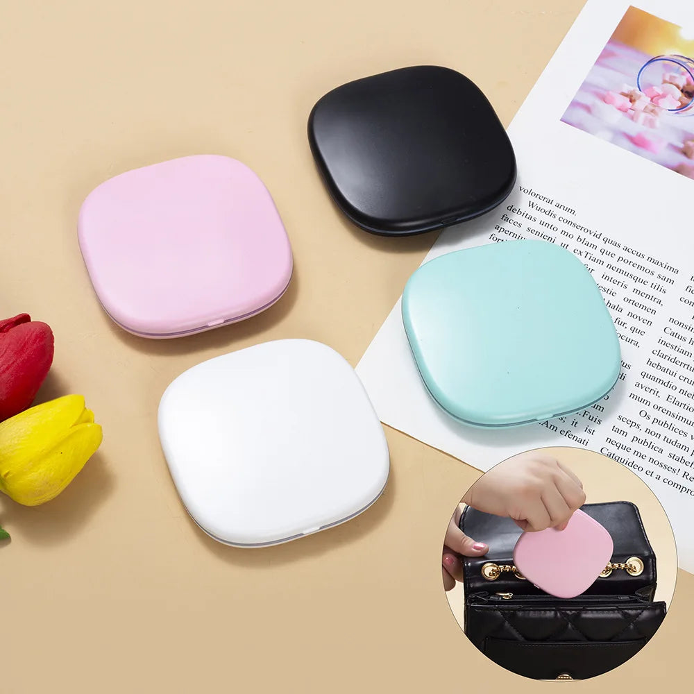 Portable LED Travel Mirror – Foldable 2-Sided 3x Magnifying LED Cosmetic Mirror QXL