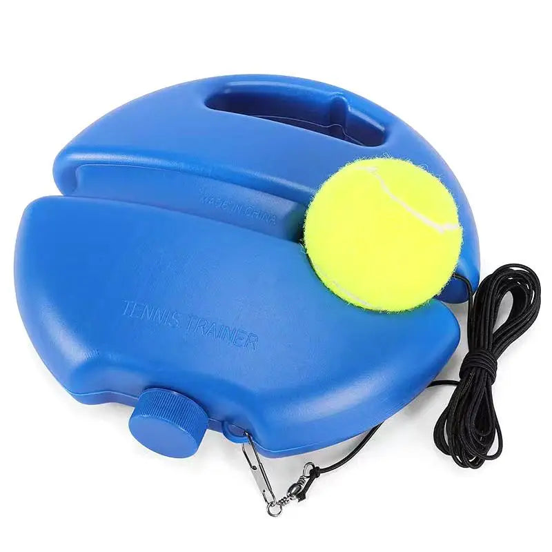 Tennis Solo Training Aid – Heavy-Duty Base & Elastic Rebound Rope Tennis Training Aid QXL