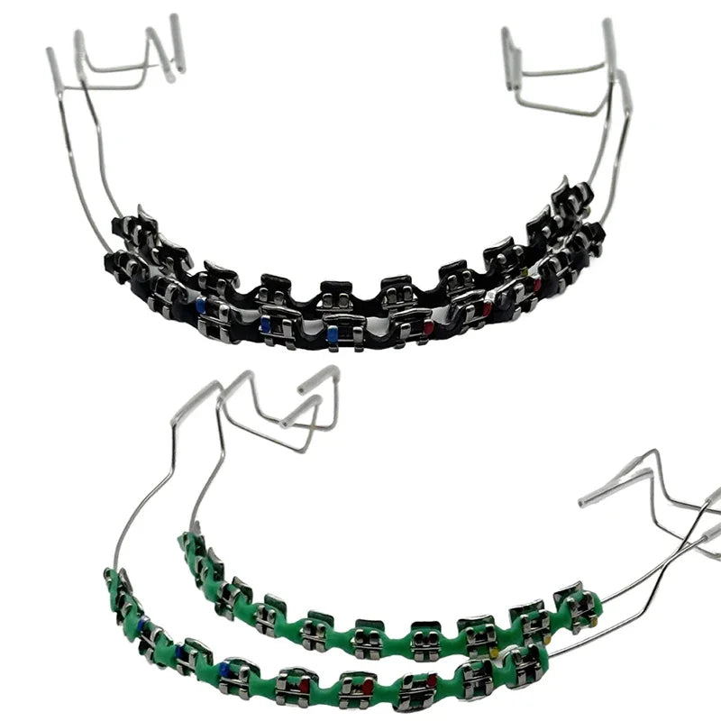 Dental Metal Braces Bracket Set | Archwire & Ligature Ties Dental Braces Set QXL