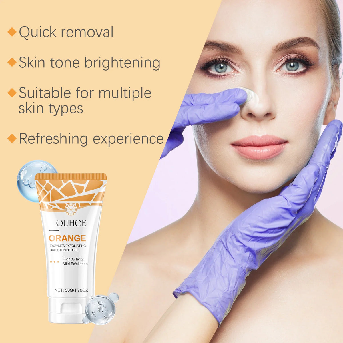 Exfoliating Face Gel Cleanser | Hydrating Pore Refiner 2/4pk Face Gel Cleanser QXL