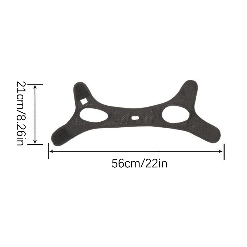 V-Line Face Lifting Strap | Chin Firming & Contouring Band Face Contouring Strap QXL Black