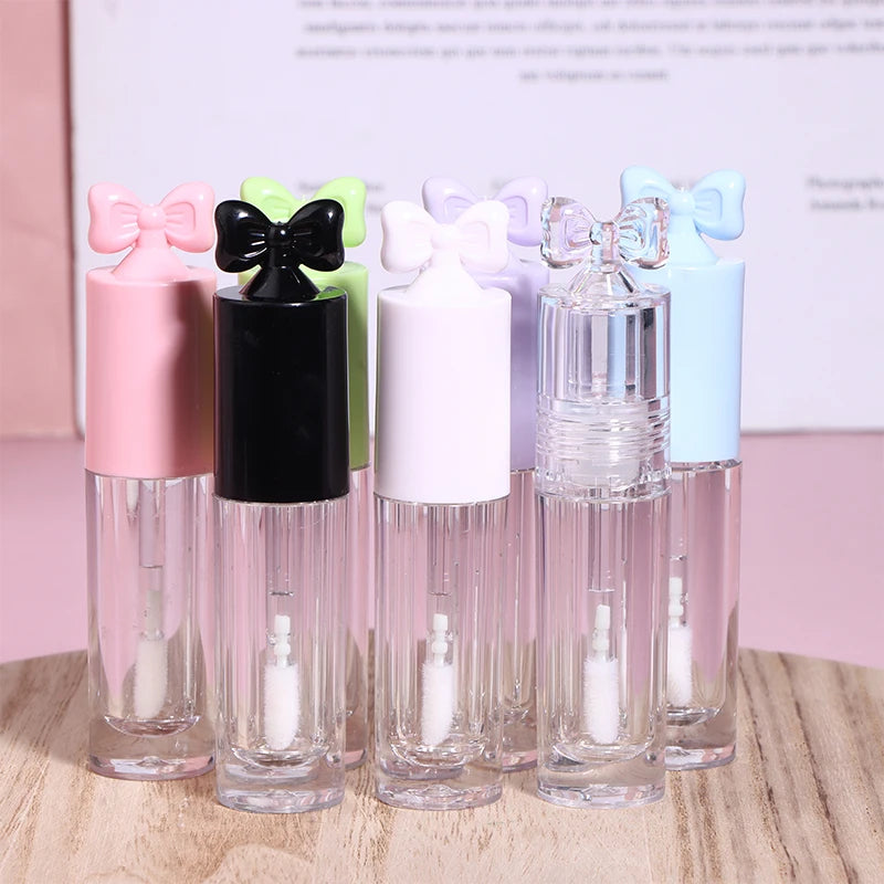 Bow-Shape Empty Lip Gloss Tube 2.5ml | DIY Refillable Wand Lip Gloss Tube QXL