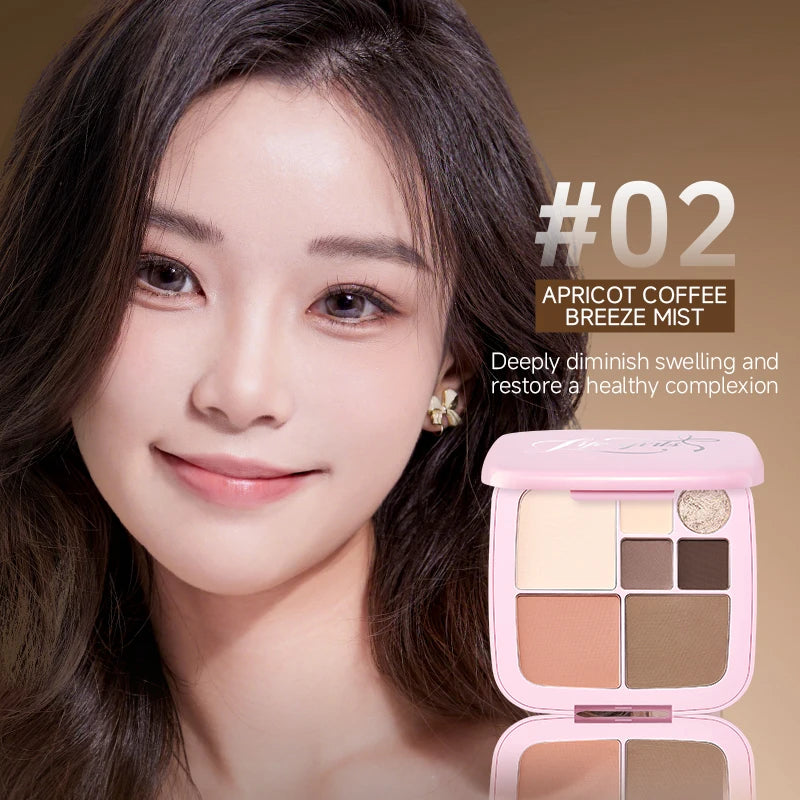 Life Girls 7-Color Blush Palette | Matte Pearl & Gloss Finish Blush Palette QXL 2