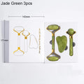 Heart-Shaped Gua Sha & Facial Roller Set – 2-Pc Skincare Kit Gua Sha Roller Set QXL jade green 3pcs