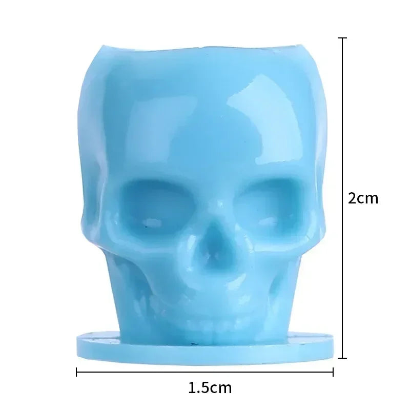 50-Pack Skull Disposable Tattoo Ink Cups | Pigment Holders Tattoo Ink Cups QXL