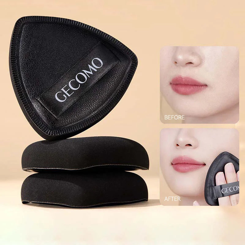 GECOMO Dual-Sided Black Triangle Beauty Sponge | Makeup Puff Makeup Sponge QXL