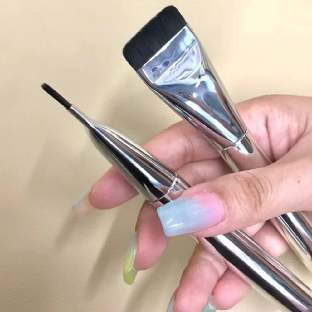 VERONNI Ultra Thin Foundation & Contour Brush | Soft Fiber Foundation Makeup Brush QXL