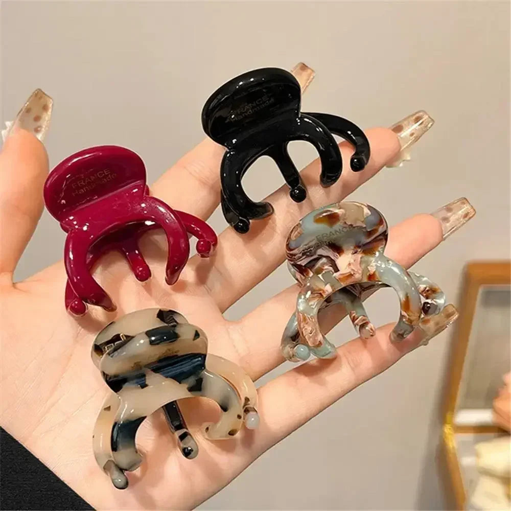 French Acetate Hair Claw Clips – Elegant Shark Clip for Women Hair Claw Clip QXL